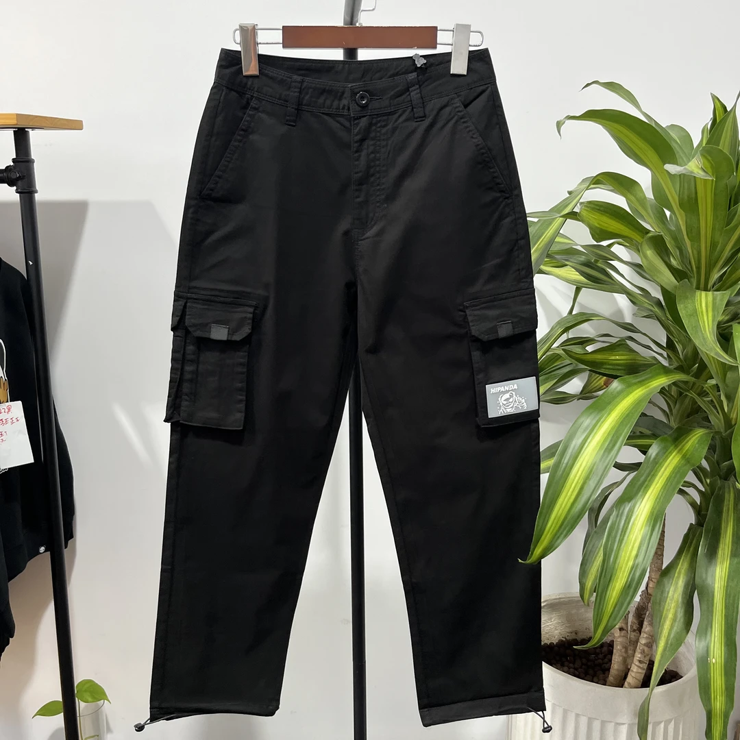 （1.17）P-10 HIP潮牌秋季新款女士可束脚可直筒两用工装裤 52697