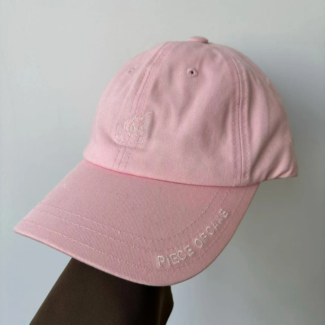 潮牌情侣蛋糕刺绣弯檐棒球帽 29004