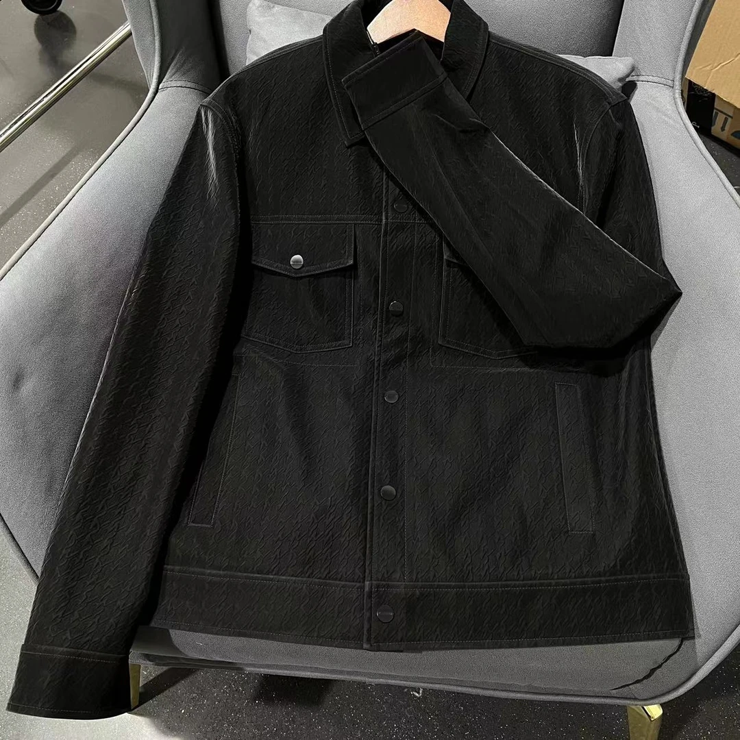 T-29（3.6）潮牌男士早春百搭黑色休闲翻领外套 00801