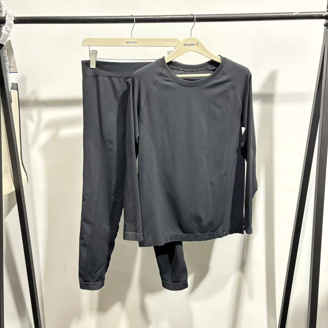 O-28简约舒适男士冬季黑色保暖内衣套装 00301