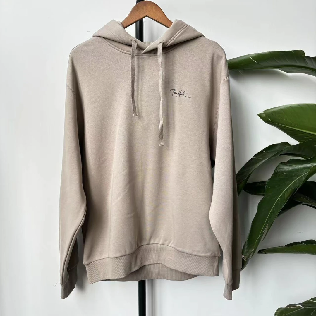 S-14  24秋季潮牌情侣款胸口字母刺绣连帽长袖卫衣 2014G