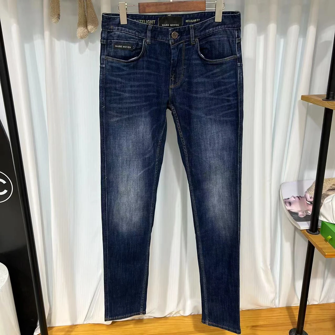 R-41-42  春季男士水洗牛仔蓝直筒大奔牛仔裤 52256