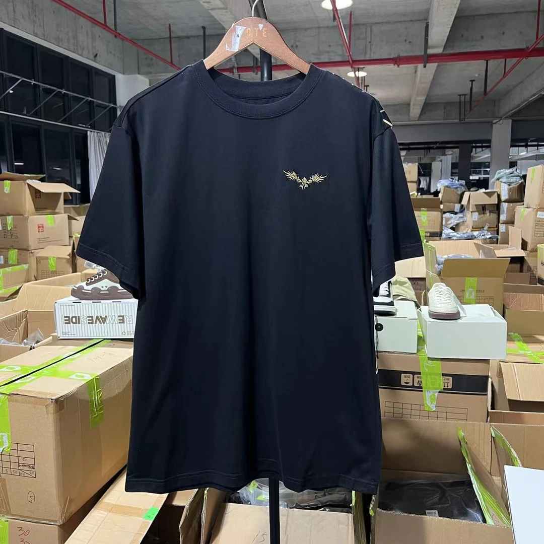 S-30  24夏季潮牌情侣翅膀印花休闲短袖T 01000