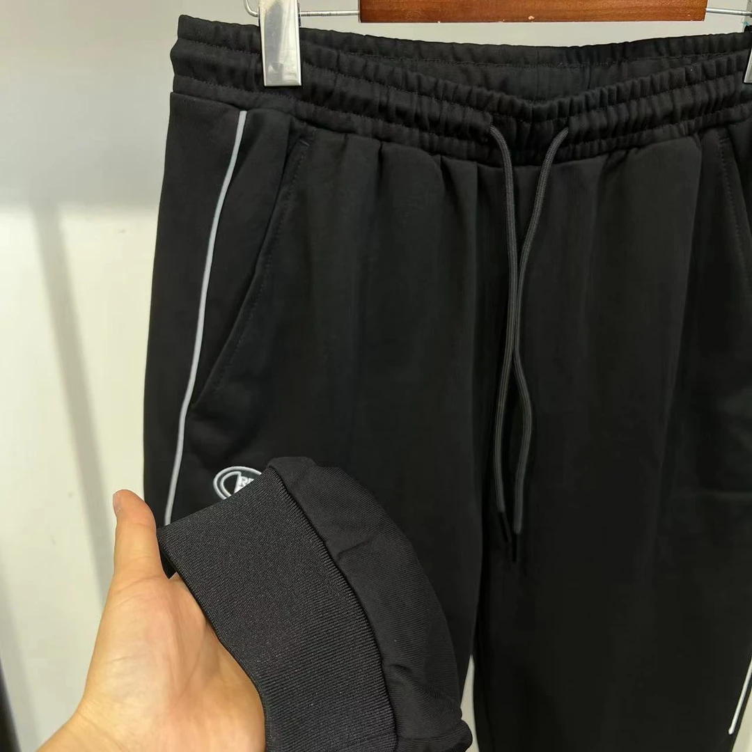 （10.18）S-40 潮牌秋季情侣款黑色束脚休闲裤 KZ557