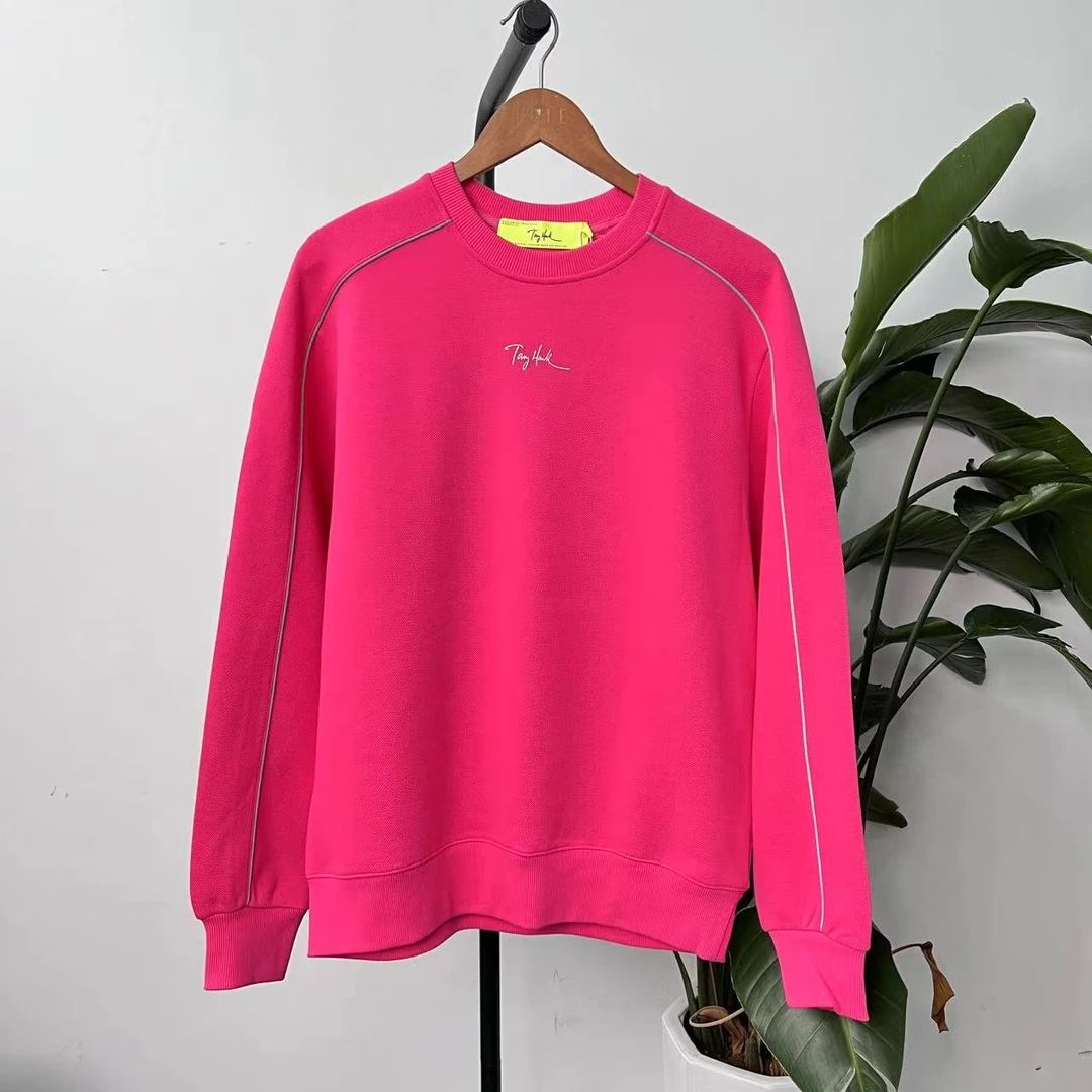 （4.7)S-33   24秋季潮牌情侣款明线拼接长袖卫衣 0316V