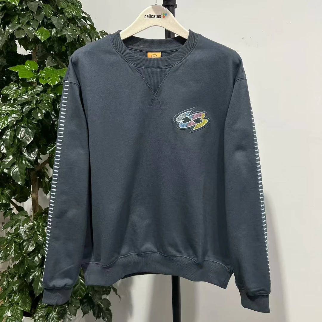 【鬼脸】M-11  24新款潮牌情侣款休闲圆领卫衣 8N036