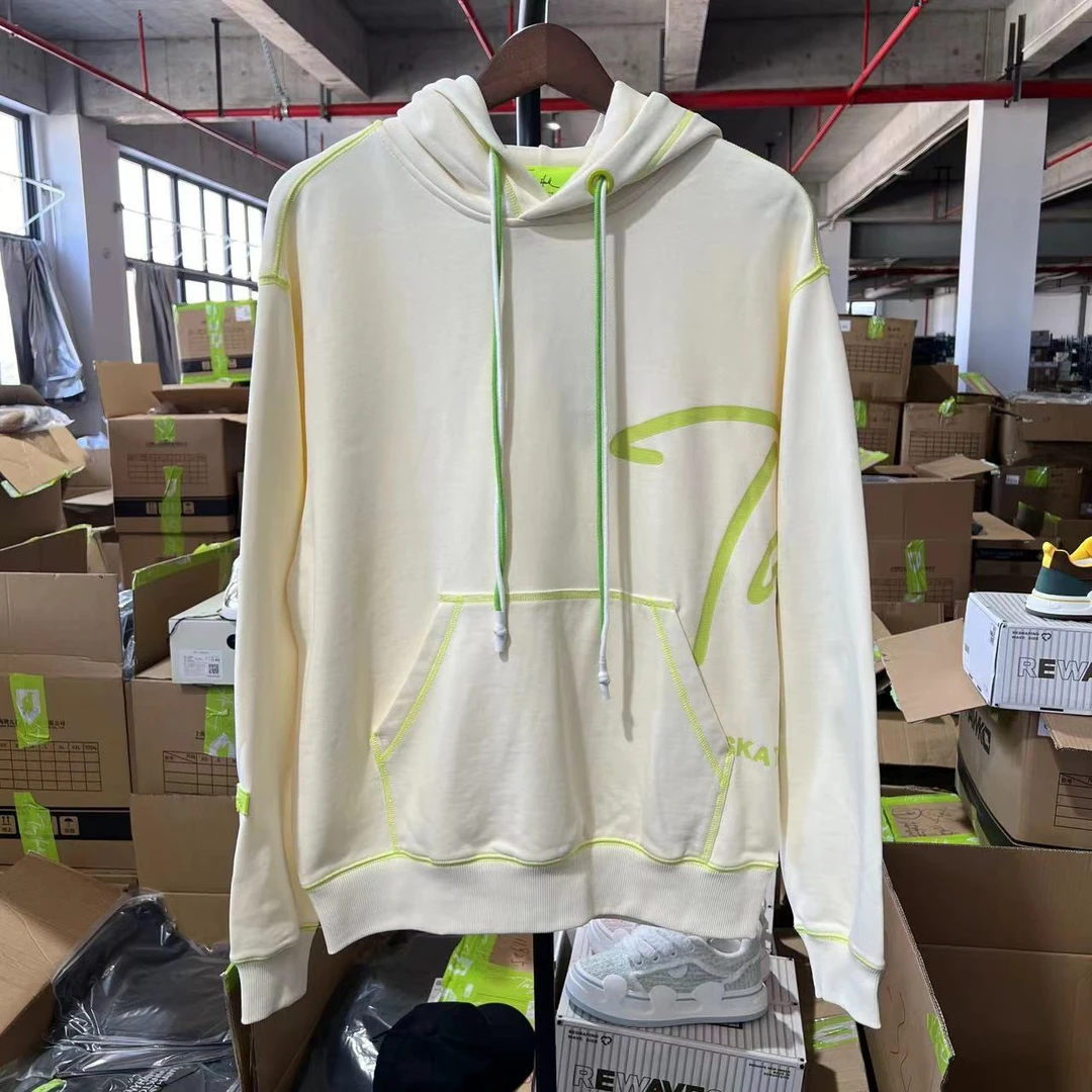 （2.23）S-35  245秋季潮牌情侣款明线休闲连帽长袖卫衣 03612