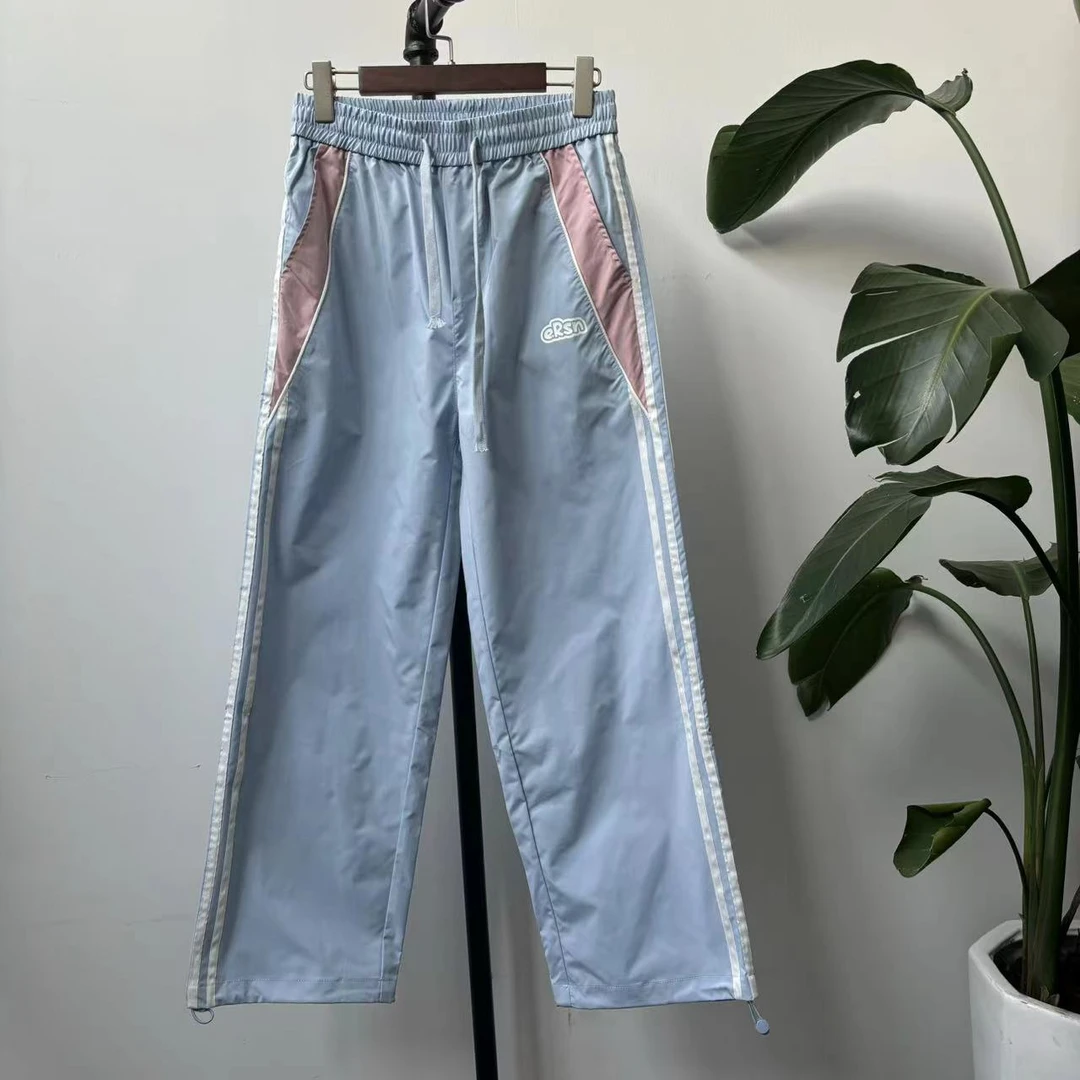 (2.18)H-1 2025新款国潮ins潮流运动直筒宽松可束脚休闲裤 17031