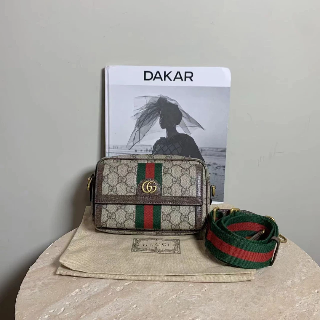 99新 GUCCI/古驰 壹臻中古/老花OP相机包/34992071