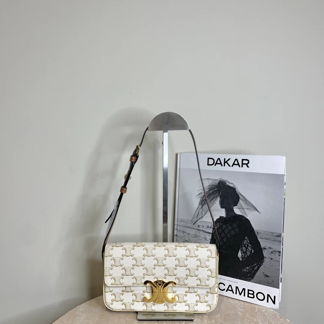95新 Celine/思琳 壹臻中古/ triomphe老花凯旋门单肩包 98547311