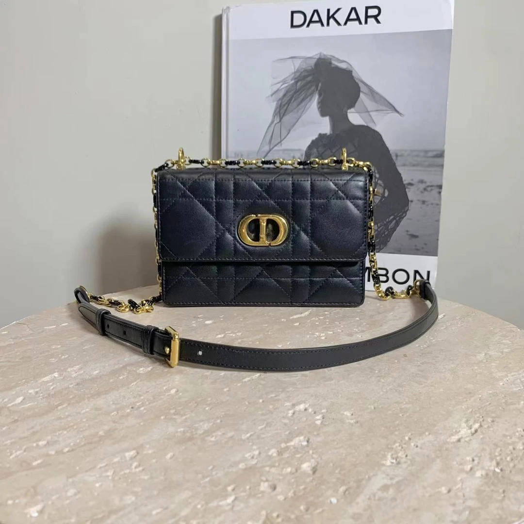 95新 DIOR/迪奥 壹臻/黑金Miss Caro链条包/76858108