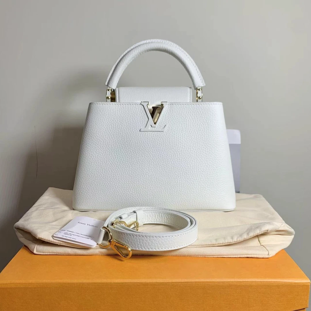 99新 LouisVuitton/路易威登 壹臻/白金Capucines bb/19306703