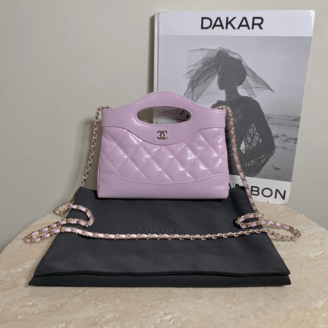 全新未使用 Chanel/香奈儿 壹臻/24S粉紫色31bag nano / 38917426