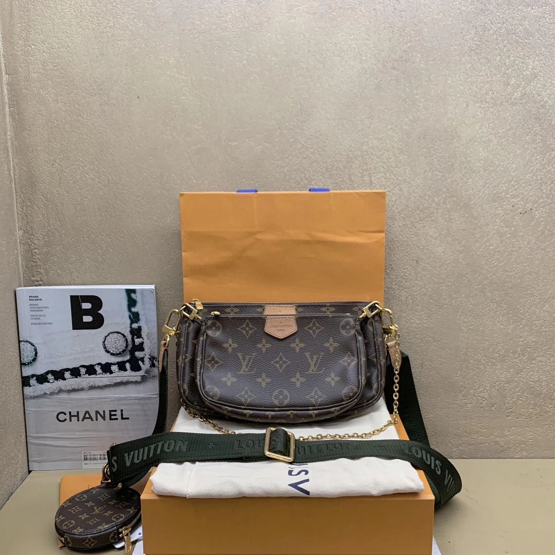 95新  壹臻中古/lv 绿带五合一 46290146