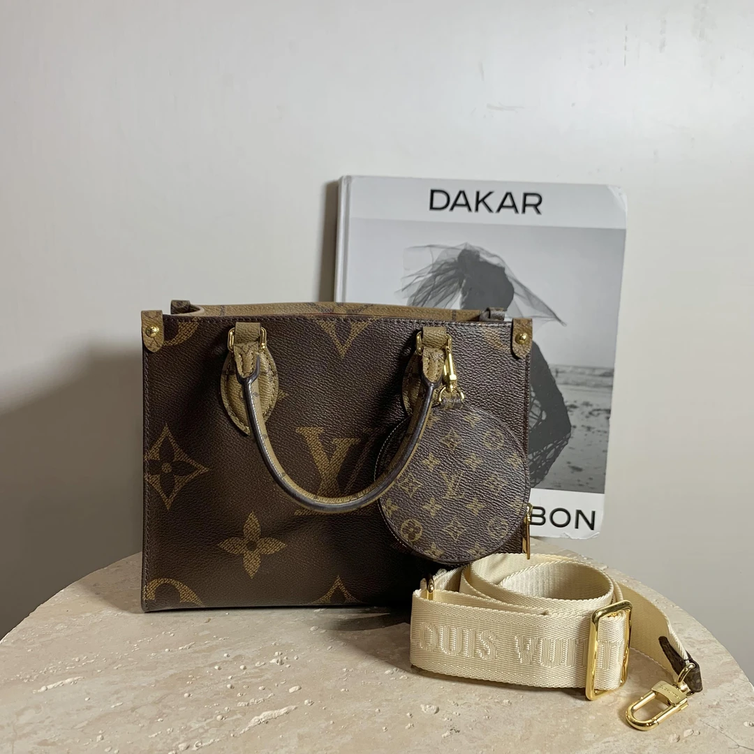 95新 LouisVuitton/路易威登 壹臻/老花onthego小号包 /35914738