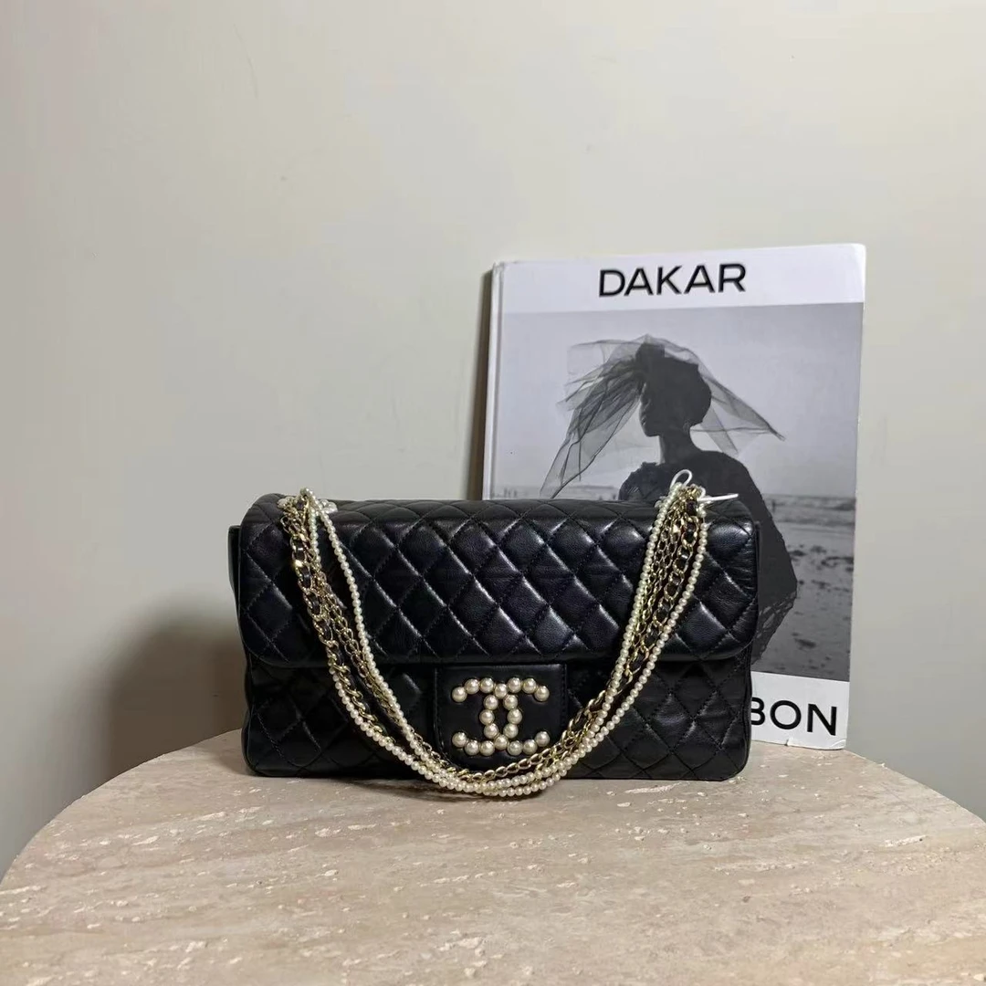 95新 Chanel/香奈儿 壹臻中古/5开 黑金威斯敏斯特包/97202757