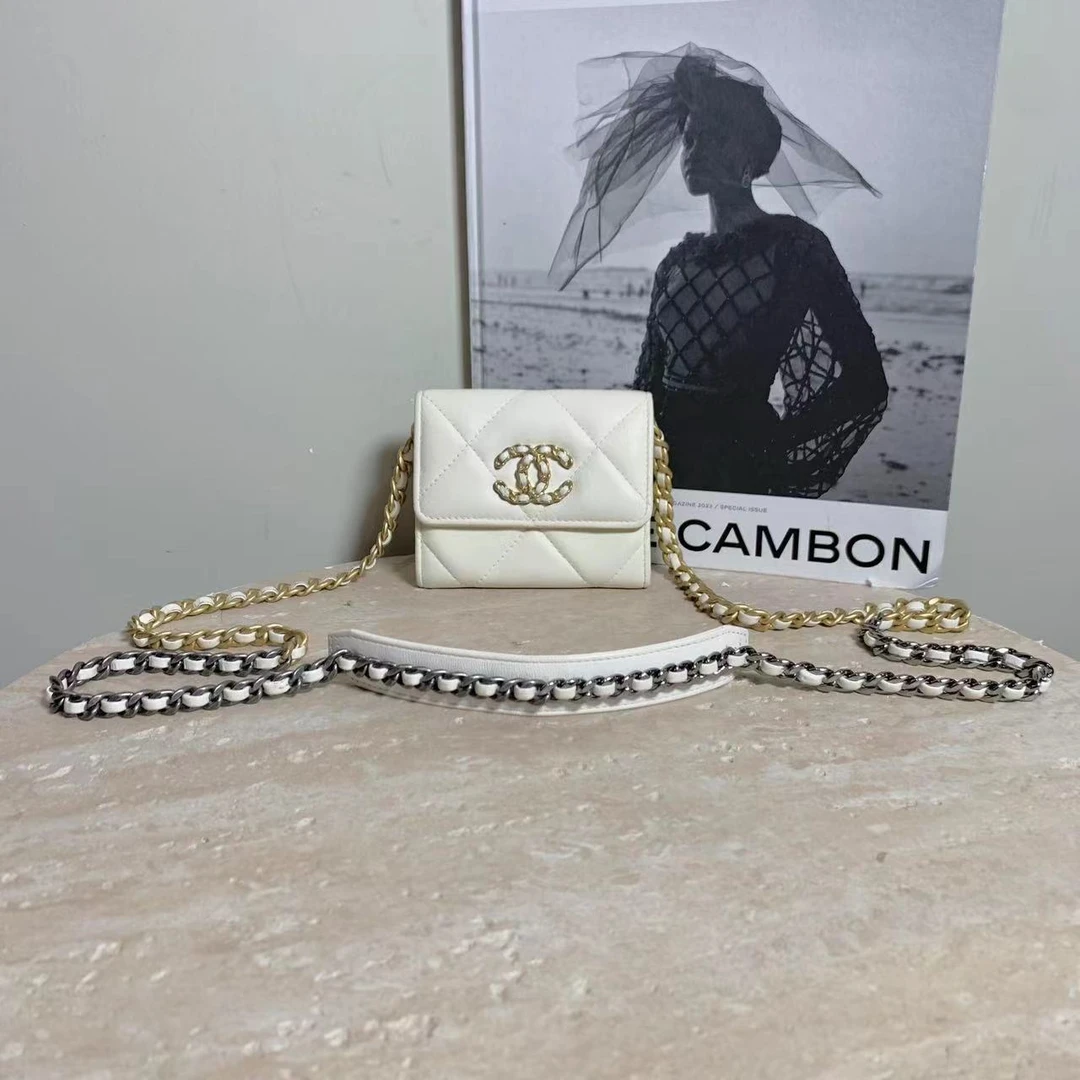 95新 Chanel/香奈儿 壹臻/30开 白金19bag小卡包/79348731