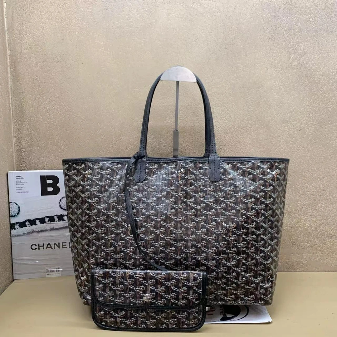 95新 Gaoy/戈雅 壹臻中古/戈雅 黑老花购物袋中号 45381401