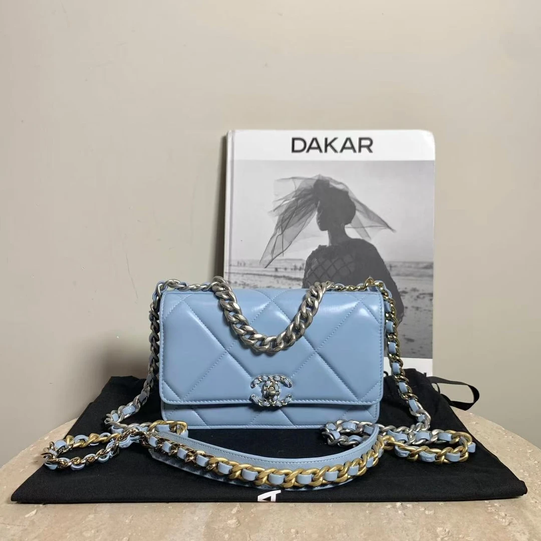 99新 Chanel/香奈儿 壹臻/23A 微风蓝19bag woc/29440775