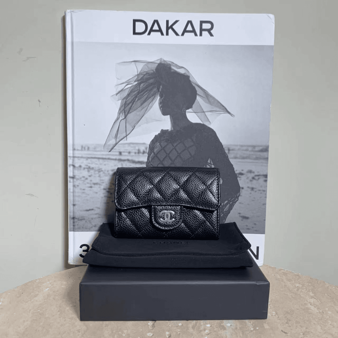 99新 Chanel/香奈儿 壹臻中古/黑银卡包/93547888