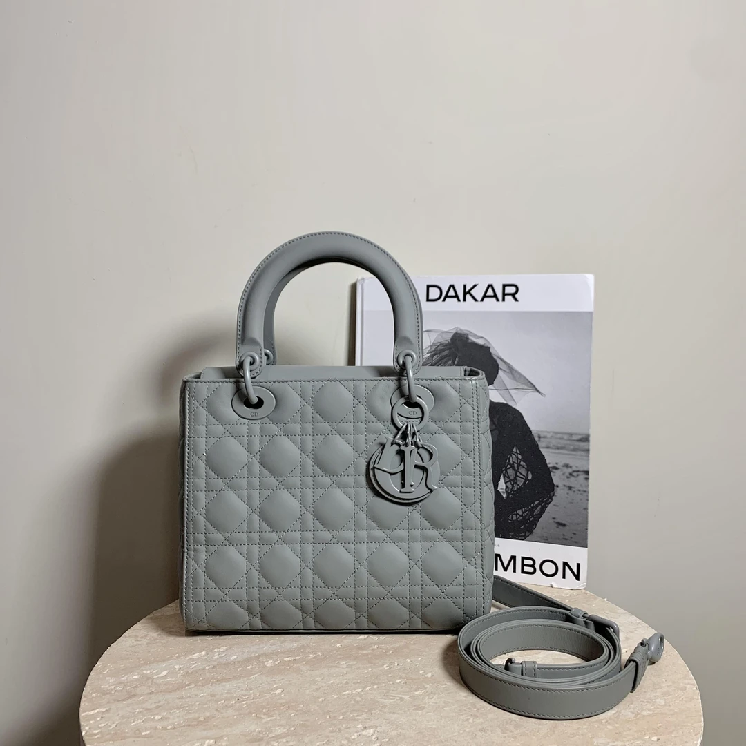 95新 DIOR/迪奥 壹臻中古/磨砂灰五格戴妃 41748558