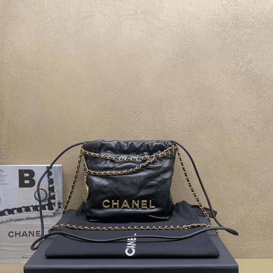 95新  拆单 壹臻中古/Chanel23B黑金22bag mini /51236945