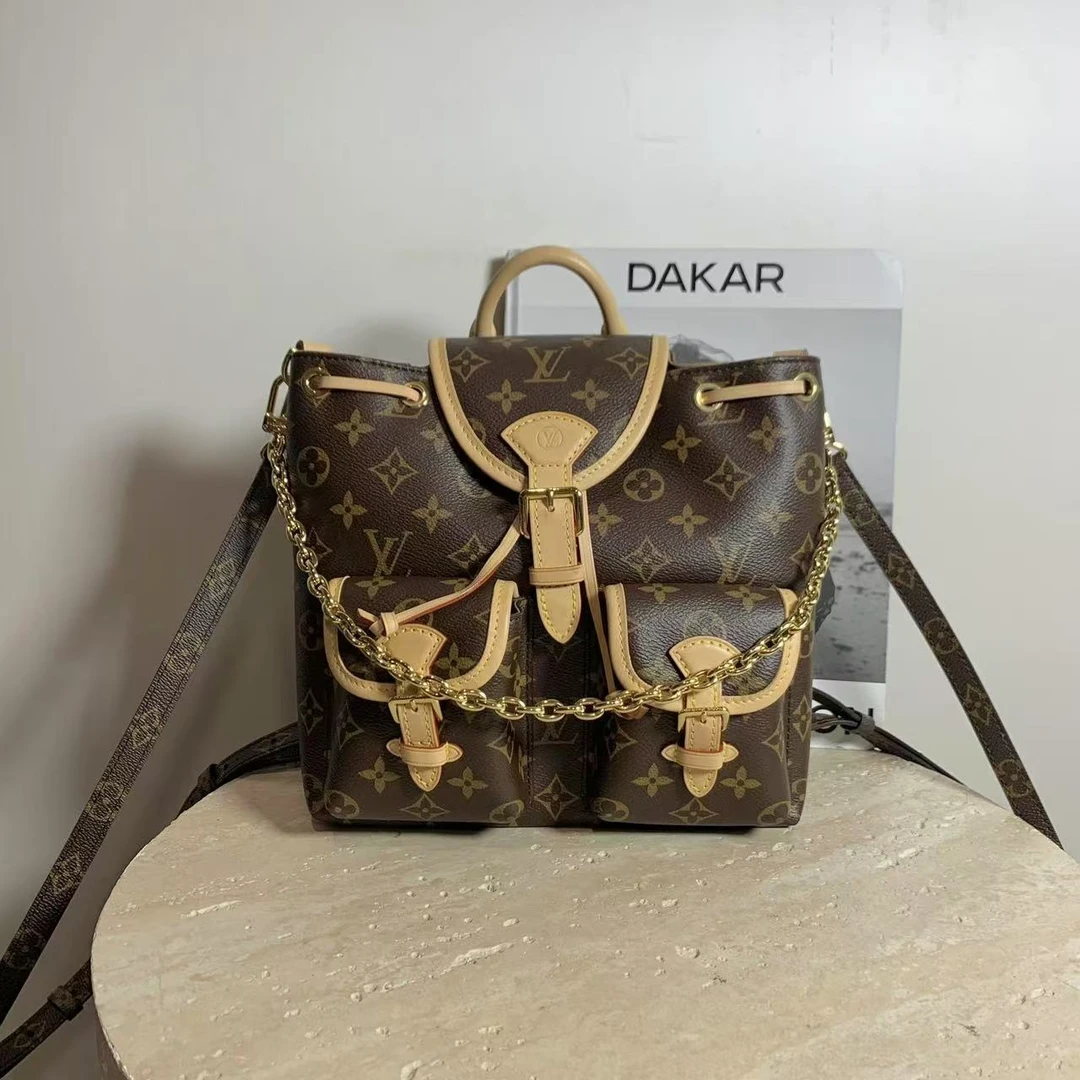 99新 LouisVuitton/路易威登 壹臻中古/老花青蛙双肩包/97842419