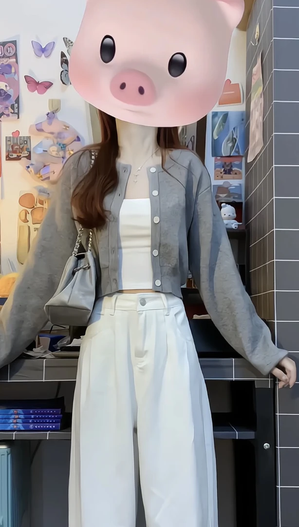 法式复古小香风开衫毛衣女初秋小个子别致修身慵懒风软糯短款外套