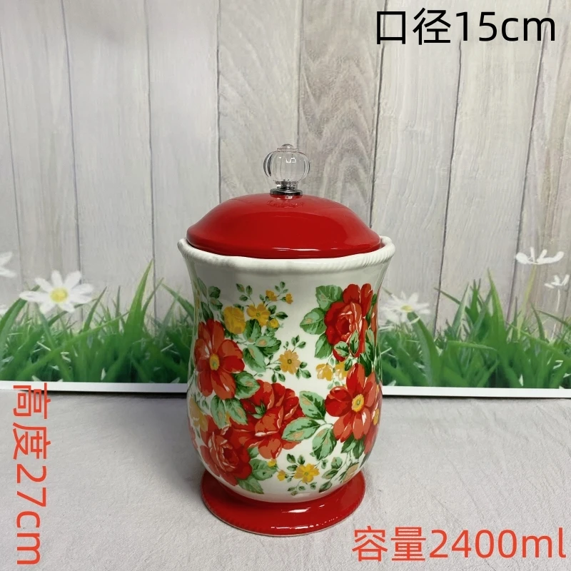 先锋女人系列大号储物罐带盖外贸陶瓷