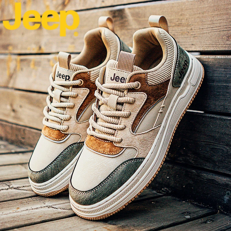 jeep吉普板鞋男士休闲秋春季2025新款潮牌高级感爆款百搭鞋子男鞋