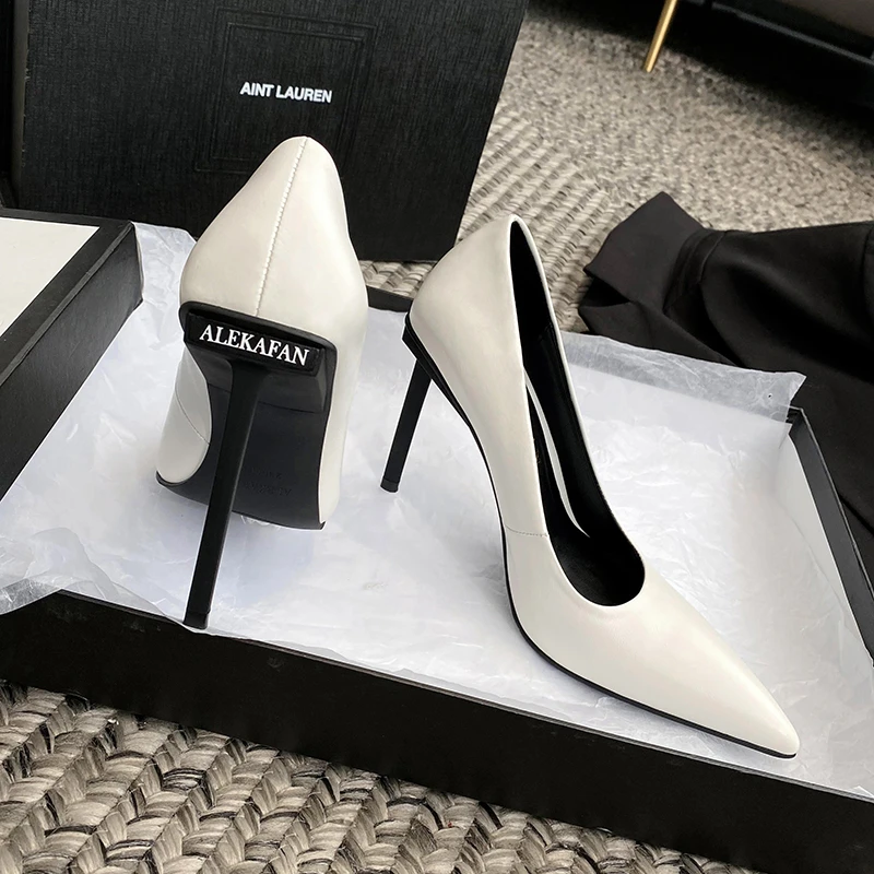 欧美网红时尚尖头高跟鞋女黑色2025洋气爆款气质性感百搭职业单鞋