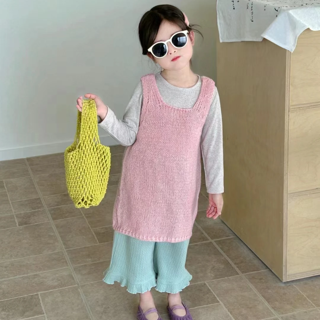 【甜思妍】春夏秋季儿童韩版假两件T恤公主连衣裙时尚外套~扣号链接