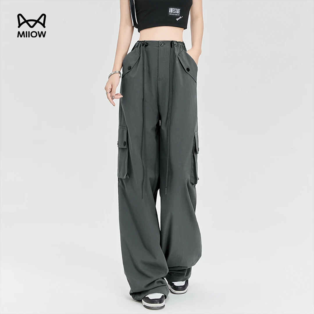 【猫人】工装裤2024年新款外穿运动潮流女士宽松舒适立体感