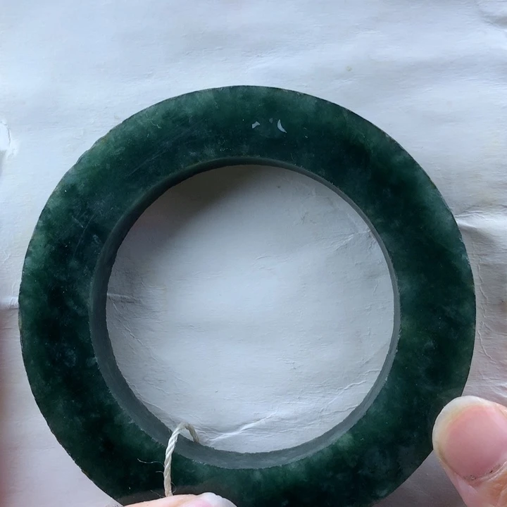 定制翡翠天然缅甸A货翡翠毛坯手镯未镶嵌O**H