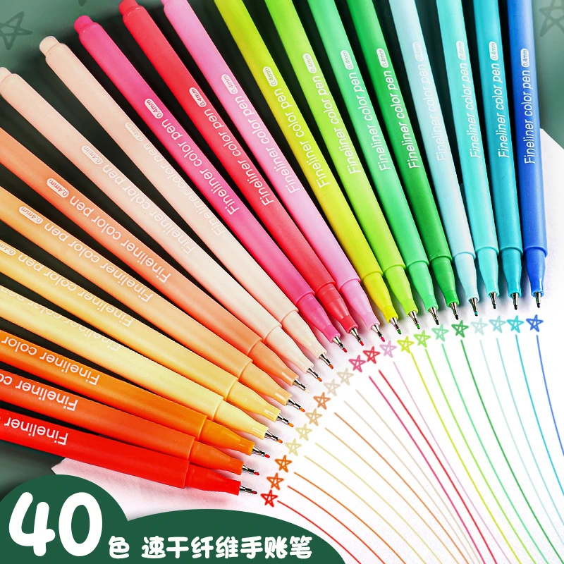 【马卡龙色荧光笔】彩色套装复古学生书写工具纤维头diy手账笔