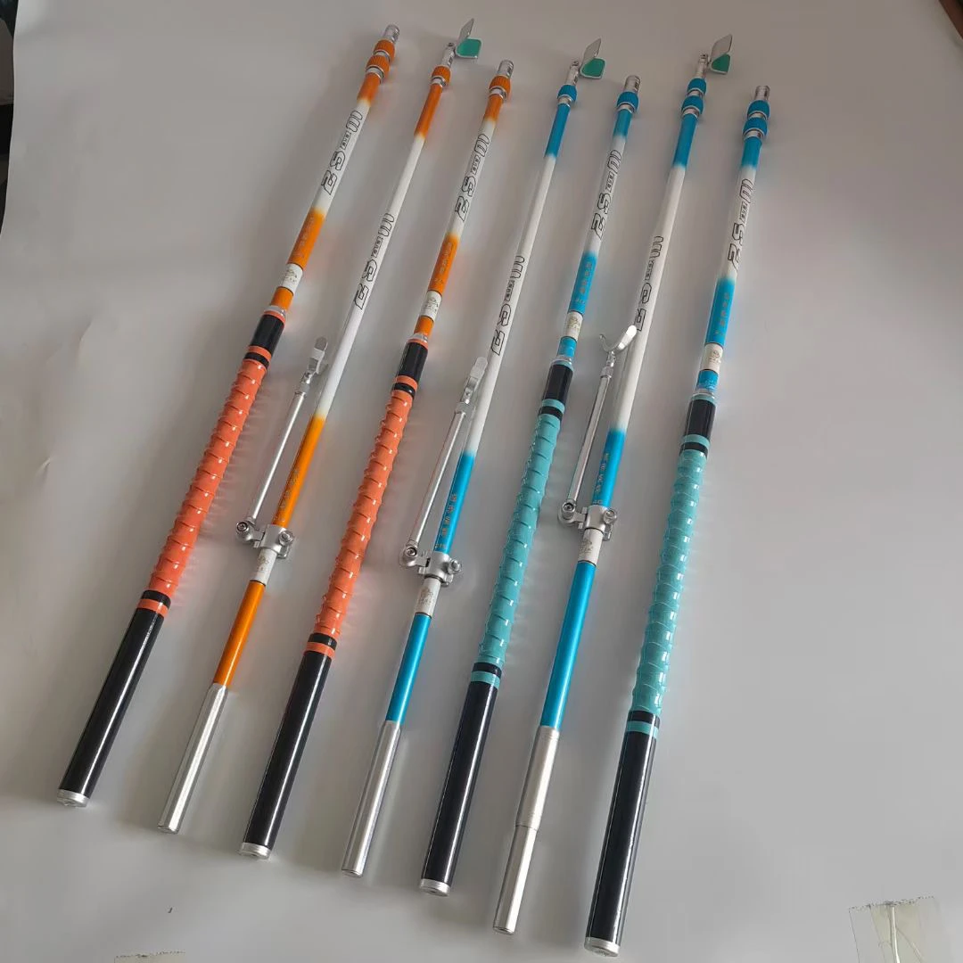 夜光版抄网杆碳素超轻超硬抄网杆炮台支架杆黑坑竞技飞抄抄网杆