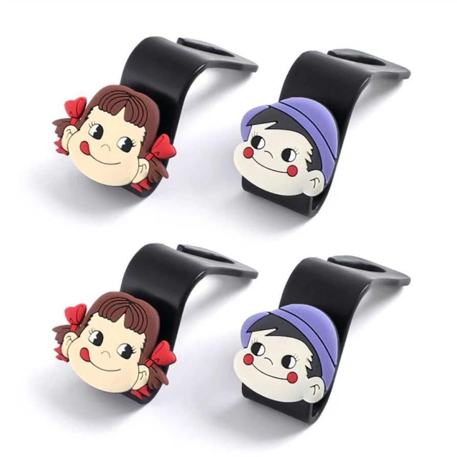 ✈汽车座椅位后座车载物品卡通挂钩座椅背后座隐藏式多功能动漫