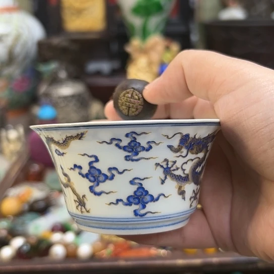 摆件唐**经瓷杯、紫砂壶
