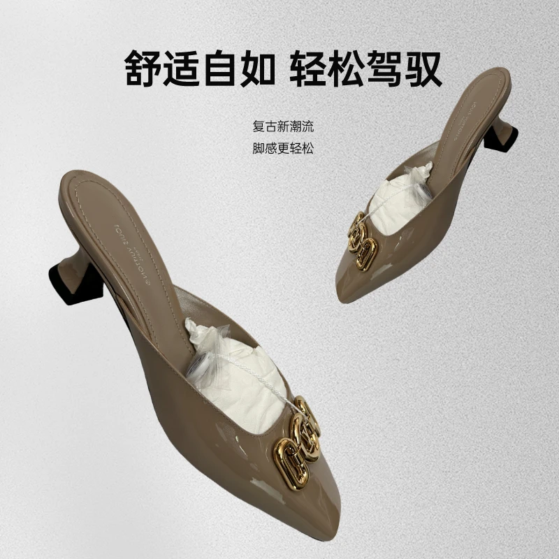 未使用 LouisVuitton/路易威登 舒适时尚百搭方头外穿低跟鞋复古