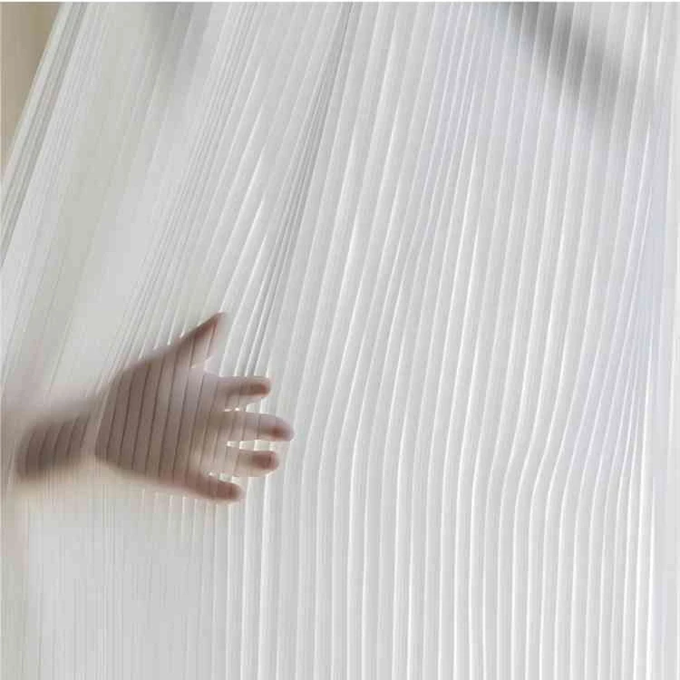 客厅阳台卧室飘台窗套房简单室内高窗竖条百叶窗纱帘透光不透人