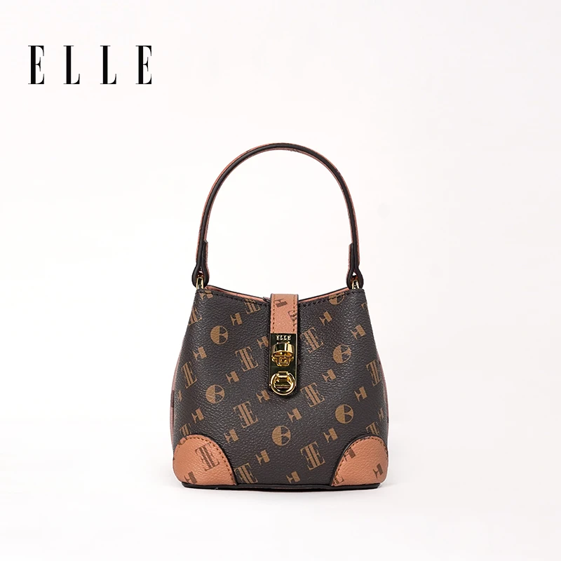 ELLE24新款【灯笼】限定老花系列灯笼包斜挎手提包包轻奢46325