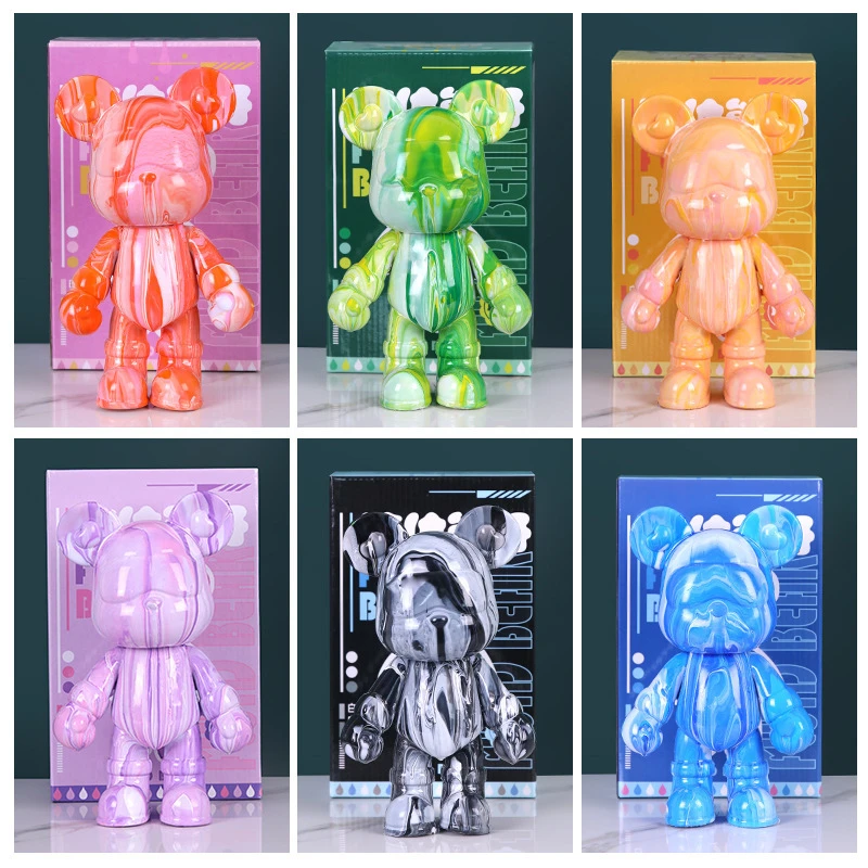 流体熊diy材料套装暴力熊摆件手工自制颜色熊色彩简单创作礼物