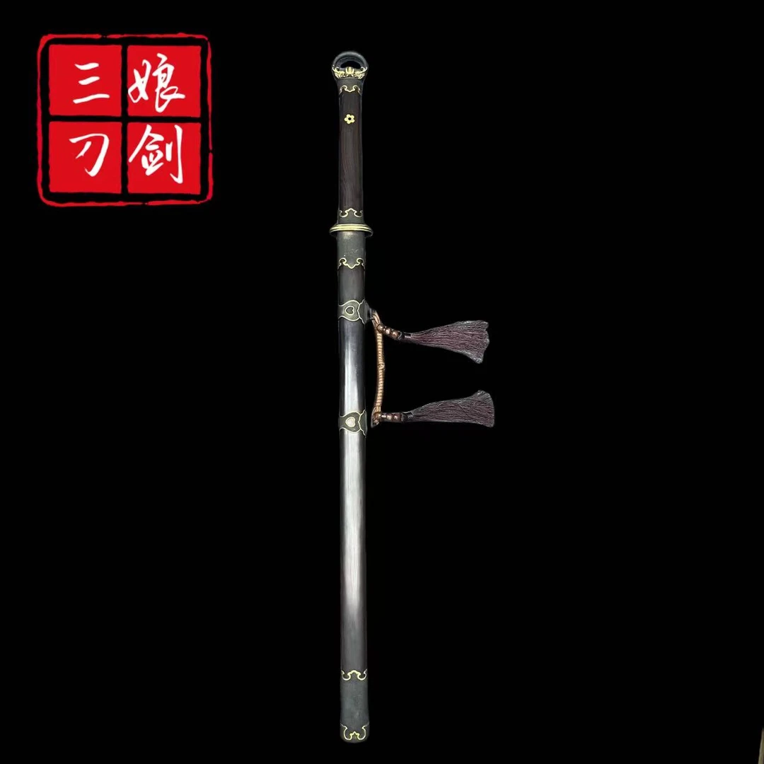 【三娘刀剑】沈庭璋·环首素唐刀（黑檀木 ）