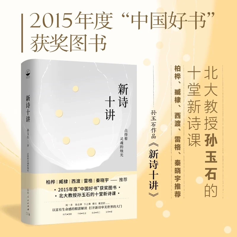 正版新诗十讲中国好书奖北大孙玉石教授十堂精湛的中国新诗课