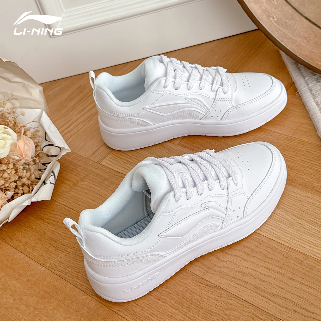 李宁元宝女鞋官方正品潮流休闲鞋百搭小白鞋板鞋新款低帮运动鞋