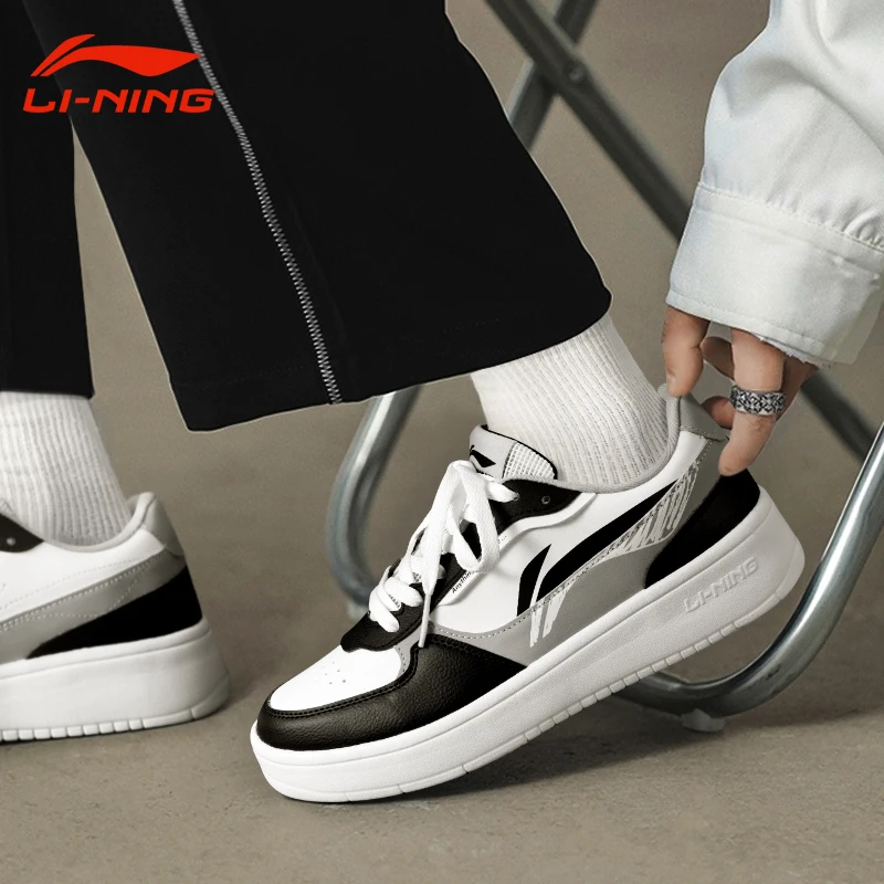 李宁男鞋运动鞋舒适潮鞋低帮百搭休闲鞋2025秋冬潮流透气软底板鞋