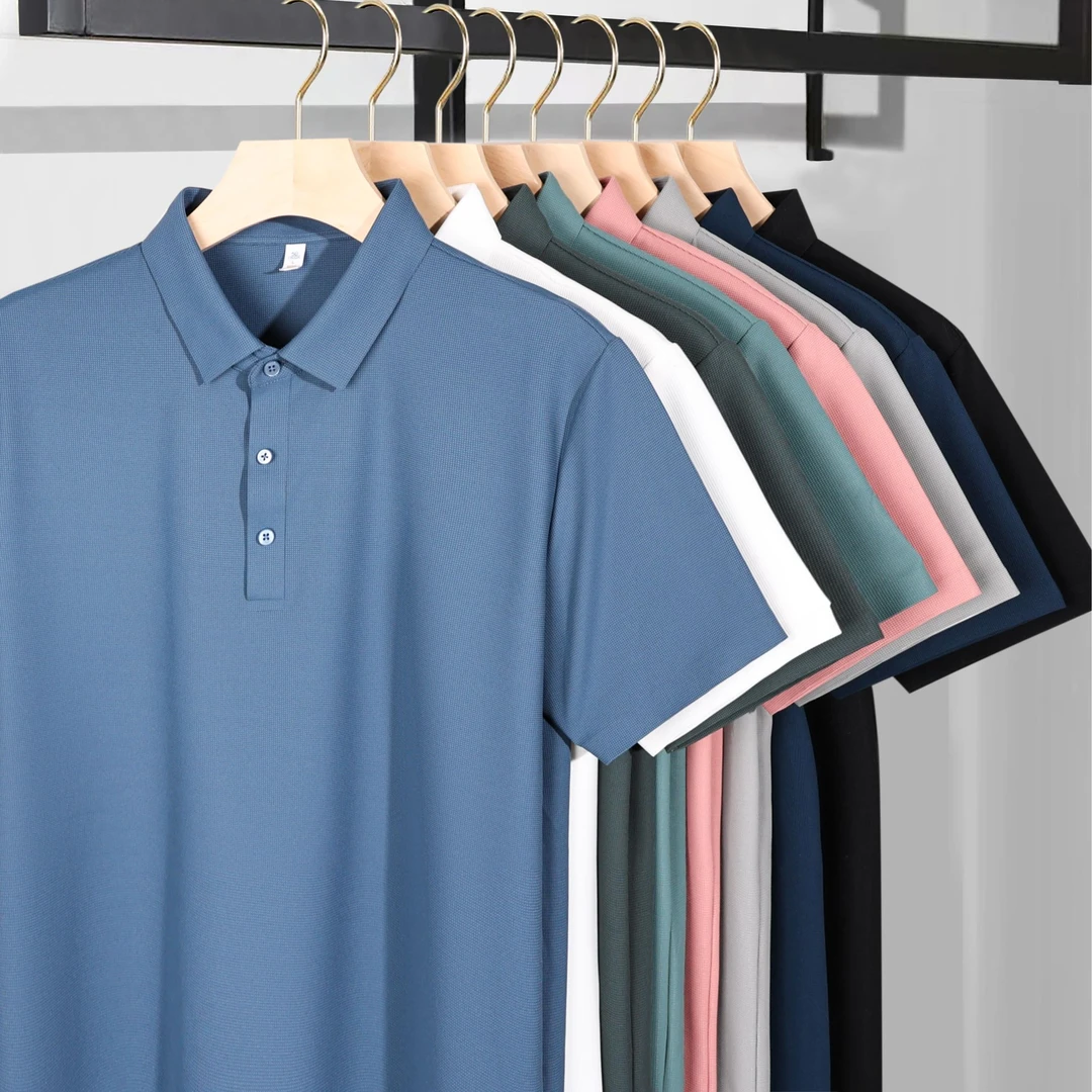 POLO衫定制工作服装翻领短袖订做印logo刺绣工衣夏季冰丝速干