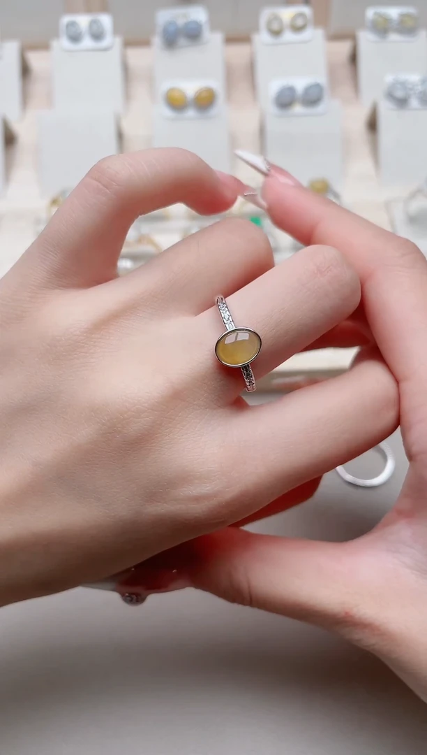 【闪购商品】翡翠戒指银S925镶嵌11111---32