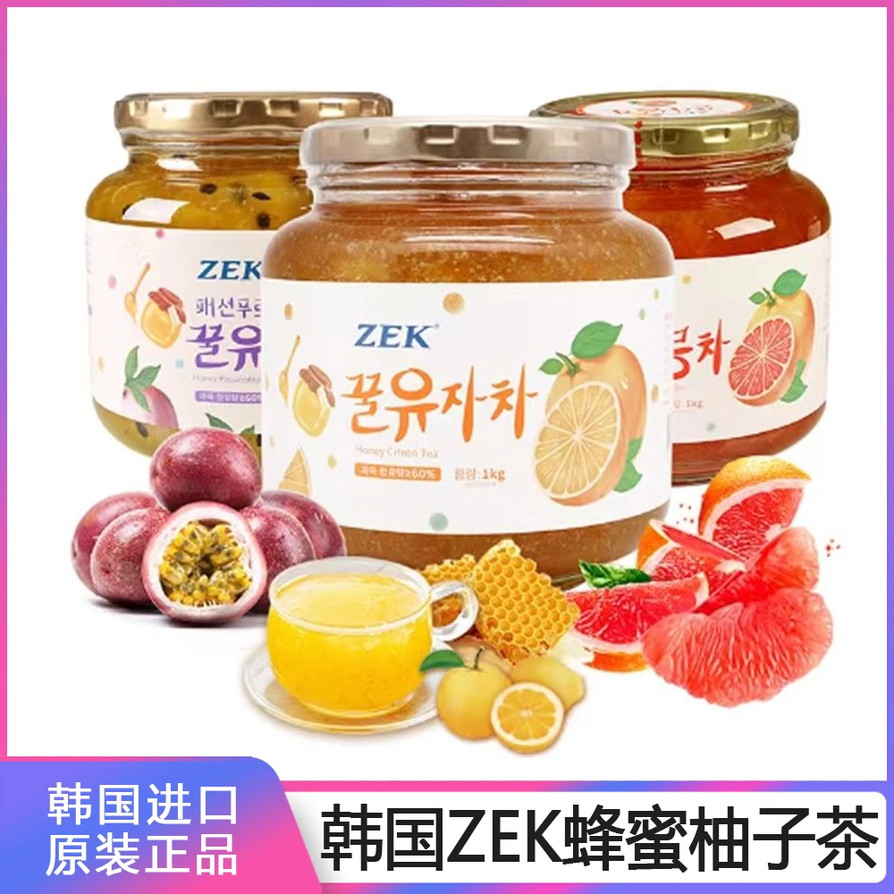 韩国进口ZEK蜂蜜柚子茶冲泡饮品冲饮果味茶营养代餐果酱