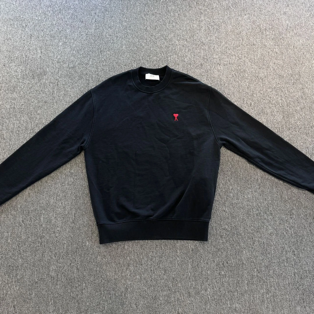 Ami Paris/艾秘 SS21Logo图案圆领长袖卫衣/M码/SW23885